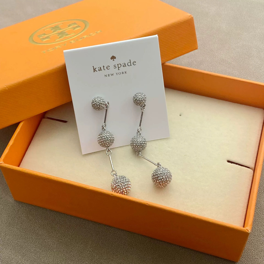 Tory Burch Vintage Full Diamond Circle Earrings